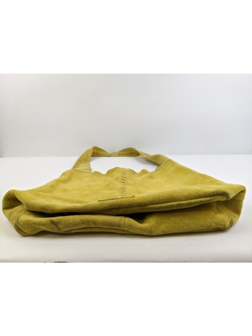Haute Hippie 100% Leather Festival Suede Hobo Mustard Purse Bag Plus Wallet - Picture 4 of 16